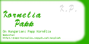 kornelia papp business card